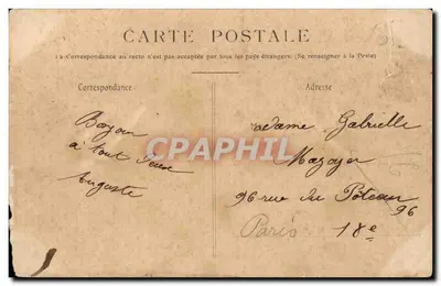 Camp de Mailly — Lavoirs et Cuisines — Wydawnictwo militarne Guérin, Montreuil — Rewers