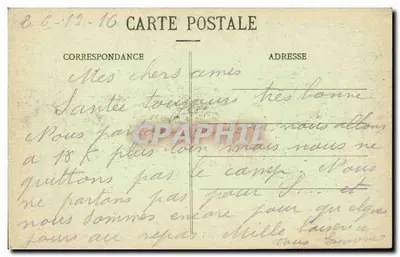 De MAILLY-le-CAMP — Fleurs — A. Verry, wydawca — Rewers