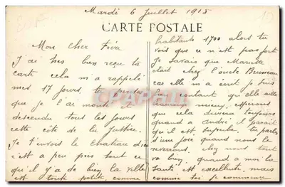 BRIENNE-LE-CHÂTEAU (Aube) — Vista geral tirada da Torre, sobre o Castelo — editor não visível — Verso