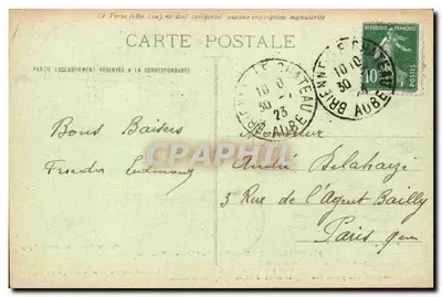 Brienne-le-Château (Aube) — O Castelo — Fachada Principal — Editor: G. Ordonnance, père-autour, Troyes — Verso