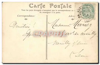 Orléans — Widok panoramiczny — Wydawca nieznany — Rewers