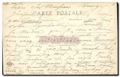 Place du Martroi - Rue de la République - Orléans — editor P. Lefebvre, n° 815 — Verso