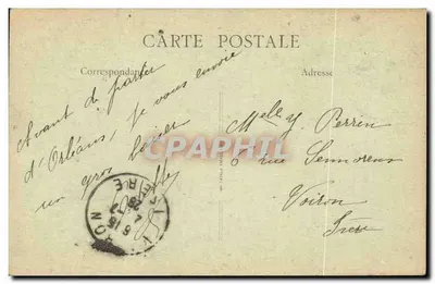 Orléans — Antica Casa di Agnès Sorel — Museo di Guglielma d'Arco — editore L.G. n°833 — Verso