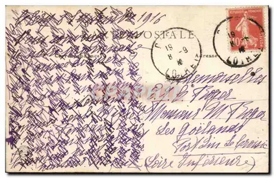 Cléry (Loiret) — Túmulo de Luís XI — Fasson, editor, n° 524 — Verso
