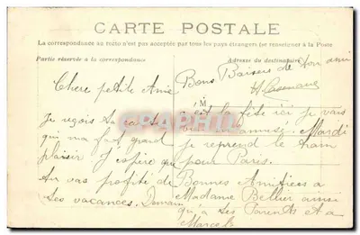Combreux — Fachada do Castelo — GraphiL — Verso