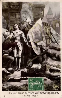 Joana d'Arc ferida na batalha de Orléans — 6 de Maio de 1429 — edição AJS n°744