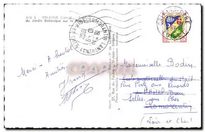Giardino Botanico sulla Rosepièce — Orléans — editore Harmion — Verso