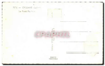 Le Parc Pasteur — Orleans (Loiret) — Editions GEHAIR — Rewers