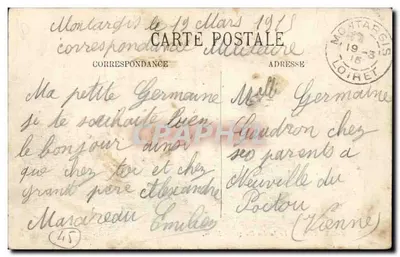 Montargis — O Jardim Durzy — N. G. — Verso