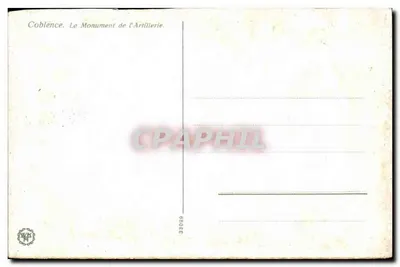 Koblenz — Pomnik Artylerii — n° 33099 — Rewers