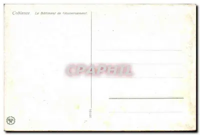 Koblenz — Edifício Governamental — editor desconhecido, n° de série 33105 — Verso