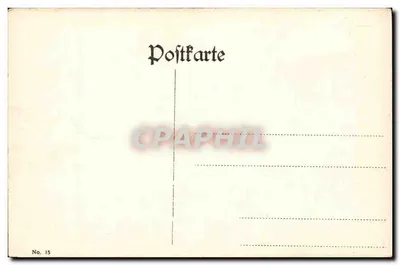Coblenz am Rhein — Estátua da Imperatriz Augusta — No. 15 — Verso