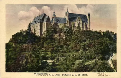 Marburg a. d. Lahn — Castelo e lado leste — Châkau