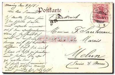 Mainz — Sala da Stadthälf — editor não identificado, n° de série 14 — Verso