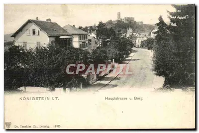Königstein i.T. — Hauptstraße e Burg — Dr. Trenkler Co., Leipzig, n° 13933