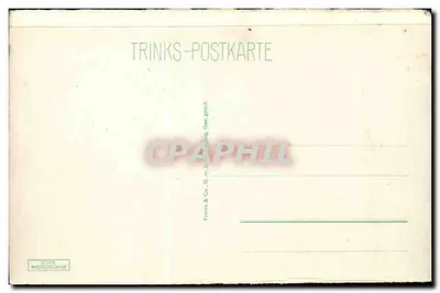 Bacharach — widok panoramiczny z kościołem i ruinami klasztoru — Trinks & Co. G.m.b.H. (wydawca) — Rewers