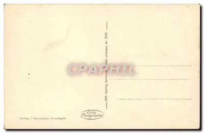 Amorbach, Unterfranken — Catedral — Verlag J. Reisweber, Amorbach — Verso