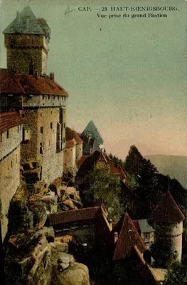 Haut-Kœnigsbourg — Vista tirada do grande Bastion — CAP, n°21