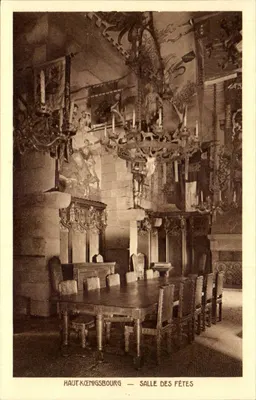 Haut-Kœnigsbourg — Sala das Festas — Braun e Cie, Dornach, H.-Rhén.