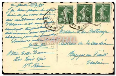 Trois Epis - Widok z belvederu (alt. 700 m) — wydawca H. Plich, nr 33 — Rewers