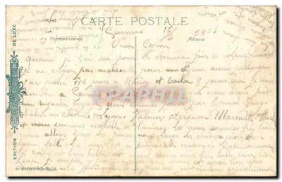 Cannes. Ilha de São Honório. O Desembarque — ND. Fot. n°237 — Verso