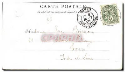 Promenade des Anglais, Nice — widok kasyna i spacerowiczów — wydawca nieznany — Rewers