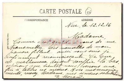 Nizza — Algemene uitzicht genomen vanaf de Mont-Boron — Selecta — Achterkant