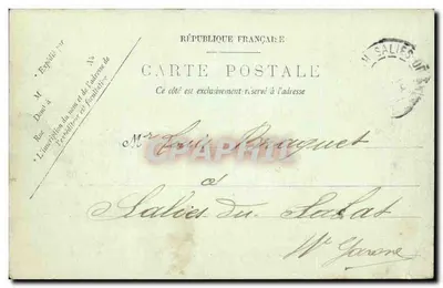 CANNES — Le Môle, un jour de régates — LL. — n° 554 — Verso