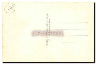 Castello di Cannes — vista costiera — Rostian et Minier, editori a Nizza, n° 35 — Verso