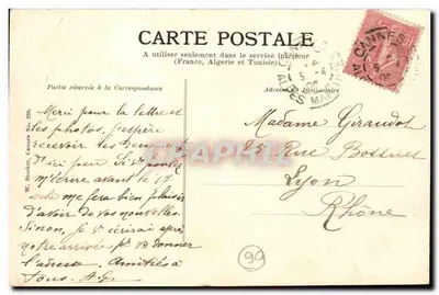 Cannes - De strand — W. Stocker, No. 226 — Achterkant