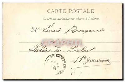 Nice - Grotta Nowych Ogrodów — Wydawnictwo G.J. Phot, Nice, seria B, nr 4002 — Rewers