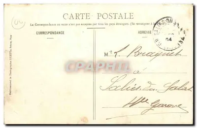 Berre-lès-Alpes (Alpes-Maritimes) — widok z wysokości wsi — Kolekcja Artystyczna nr 1294 — Rewers