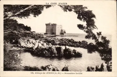 A abadia de Lérins — Mosteiro fortificado — A Costa Azul — Editor Munier, Nice