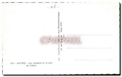 Antibes - De muurwerken en de haven van het Illet — Achterkant