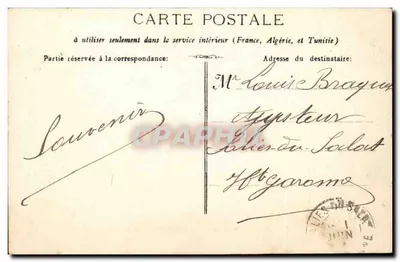Roquebrune (alp. marit.) — Trasa Corniche — C. Solletia fot. Nice, nr 1017 — Rewers