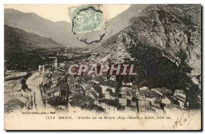 BREIL - Vale da Roya (Alpes-Marit.) — Altitude 300 m — Edição Giletta, fot. - Nîmes, n° 1179