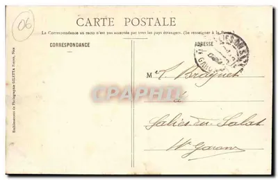 Breil (Alpes-Maritimes) — Vale da Roya — Alt. 300 m — Edição Gilettà, Fotografia, Nice, n° 1179 — Verso