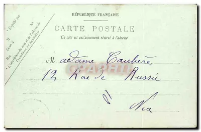 Grasse — O Boulevard de la Gare e o Jardim Público — L.L. n°759 — Verso