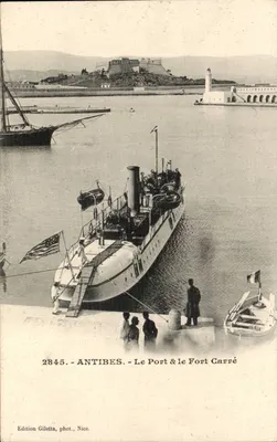 Antibes — Der Hafen & das Fort Carré — Edition Giletta, phot. Nice, n° 2845