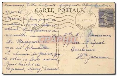 Grasse — Boulevar Fragonard — Wydawnictwo Suisseau, Née. — Rewers