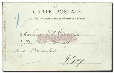 Antibes — A Caserne dos Alpins — Beuger & Cie Antibes n°277 — Verso