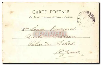 Antibes — Stara Wieża (Ruiny Zamku Grimaldi) — Wydawnictwo Giletta, fot. Nice, n°616 — Rewers