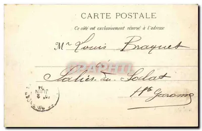 Nizza - Promenade du Château — serie B, n° 4025, uitgever VELLI — Achterkant