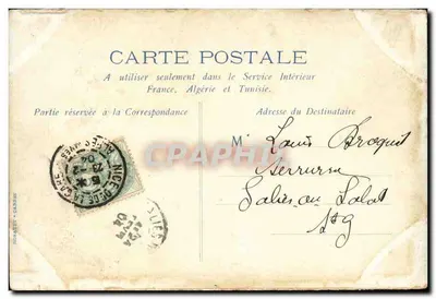 Nice Stara pocztówka Carnaval de Nice 4 lutego 1904 — Rewers