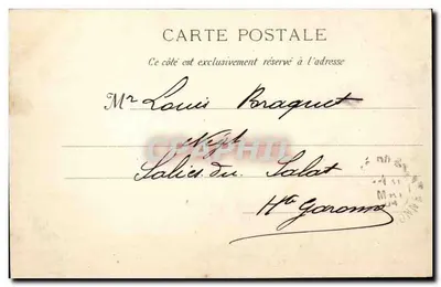 NICE - Wejście do Portu — Wyd. G.J. Fot. Nice, seria R, nr 4001 — Rewers