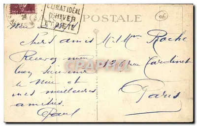 Vista generale presa dal Mont-Boron — Nice — editore G. Lemaître & Cie, NICE, n° 06 — Verso