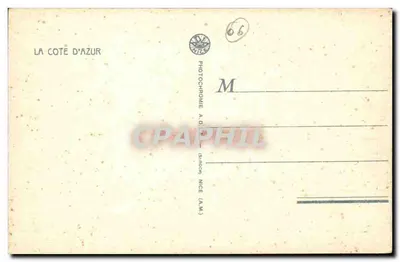 Nice - Nicańska na Zamku — Fotochromia A.D.I.A. (A.M.) n°24 — Rewers