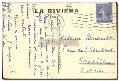 NICE — Uma rua do Vieux-Nice — A Riviera — Verso