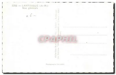 Lantosque (A-M.) — Ogólny widok — Wydawnictwo Les Éditeurs Véritable — Rewers