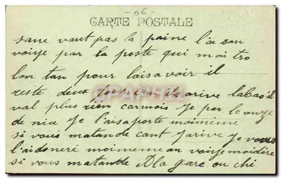 Carnevale di Nizza 1922 — S. M. Carnevale XLIV — Edizione F. L. — Verso